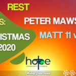 Sunday 20 December 2020 | Peter Mawson | Rest