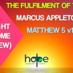 Sunday 23 May 2021 | Marcus Appleton | The Fulfilment Of The Law