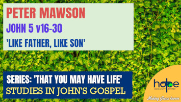 Sunday 17 March 2024 | Pastor Dave | Like Father, Like Son