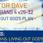 Sunday 5 October 2025 | Pastor Dave | Living Out God’s Plan – Part 9