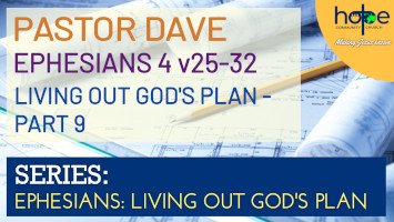Sunday 5 October 2025 | Pastor Dave | Living Out God’s Plan – Part 9