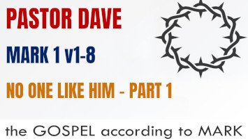 Sunday 11 January 2026 | Pastor Dave | No One Like Him – Part 1