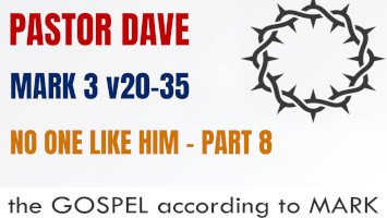 Sunday 1 March 2026 | Pastor Dave | No One Like Him – Part 8