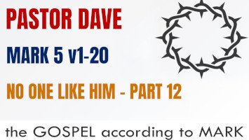 Sunday 29 March 2026 | Pastor Dave | No One Like Him – Part 12