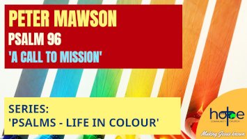 Sunday 23 August 2026 | Peter Mawson | ‘A Call To Mission’